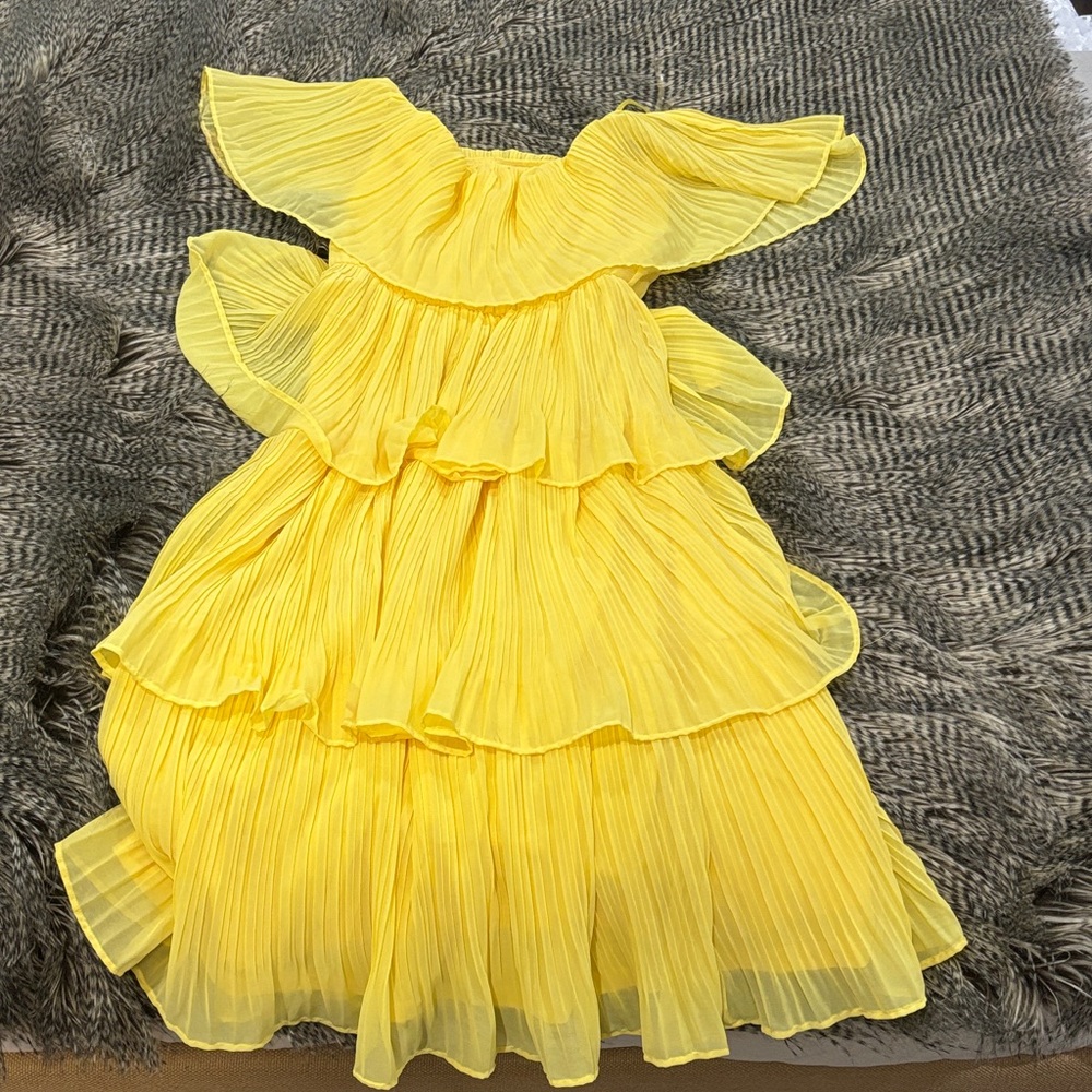 Yellow Ruffled Dress